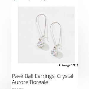 Touchstone Crystal Pave Ball Earrings